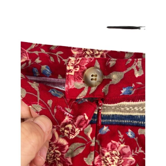 VTG Talbots floral cottage core mini wrap skirt sz 12 - Picture 8 of 8